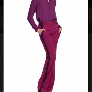 Kelly Wearstler Designer Emma Pant in Fuchsia Sz 0